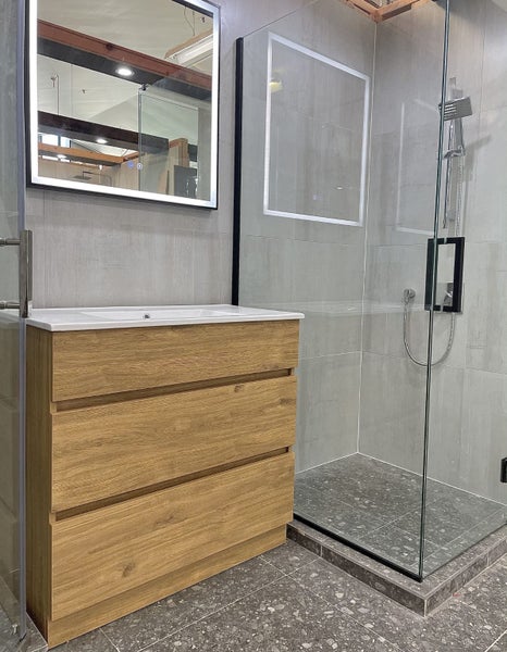 NEW ARRIVALS! Vanity Susan900mm, Wood Color, Floor Standing, Plywood Vanity Carousel 2