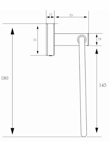 HAND TOWEL RING GUN METAL Carousel 2