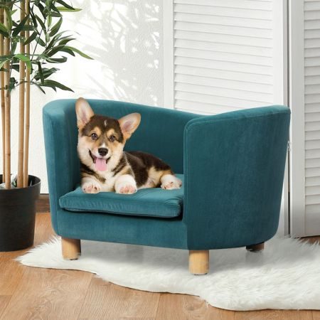 Pet Sofa Bed Dog Warm Soft Lounge Couch Soft Removable Cushion Chair Seat Carousel 1