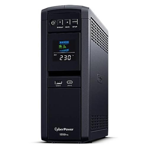 CyberPower PFC Sinewave Series 1350VA / 810W Tower UPS with LCD 6 NZ Outlets, Carousel 1
