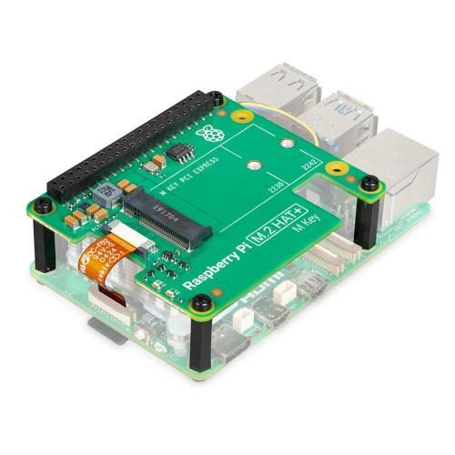 Raspberry Pi 5 Official M.2 HAT+ M Key Supports 2230 or 2242 Form Factor, M.2 - Carousel 1