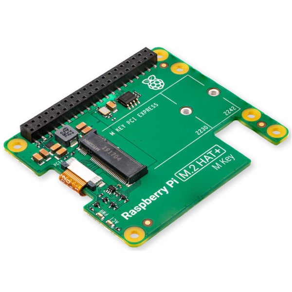 Raspberry Pi 5 Official M.2 HAT+ M Key Supports 2230 or 2242 Form Factor, M.2 - Carousel 2