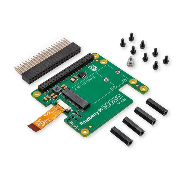Raspberry Pi 5 Official M.2 HAT+ M Key Supports 2230 or 2242 Form Factor, M.2 - Carousel 4
