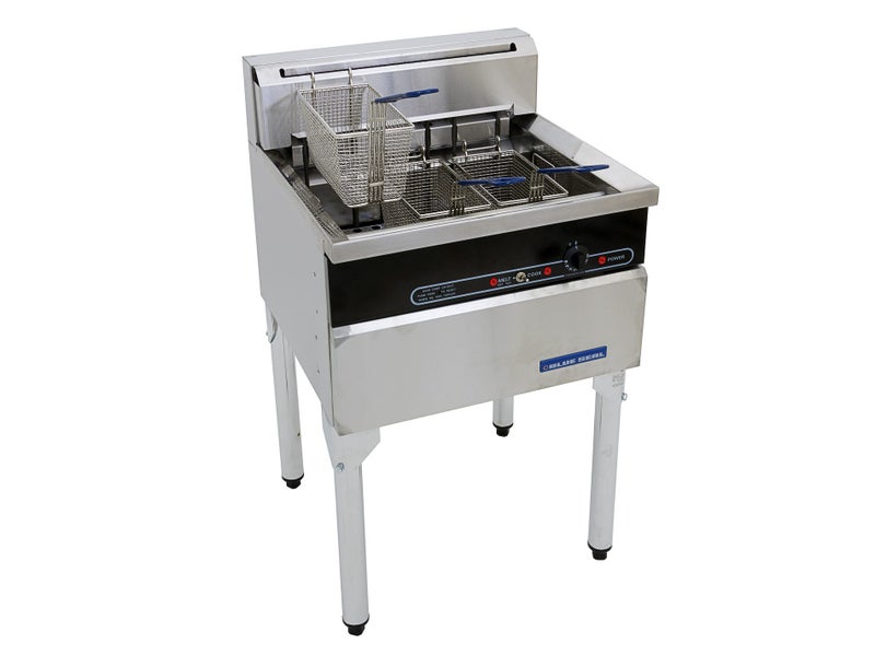 Free Standing Electric Fryer Commercial 30L 3 Basket BLUE SEAL Carousel 1