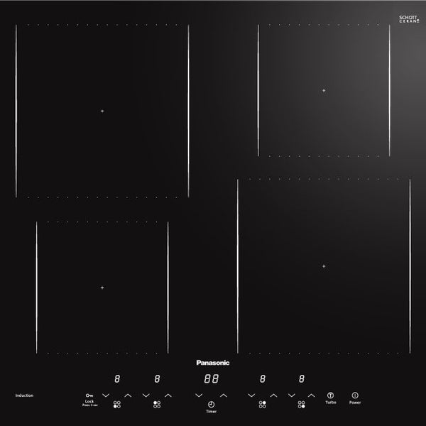 Panasonic Induction Cooktop Touch Panel Black - KY-W648CLJPQ Carousel 1
