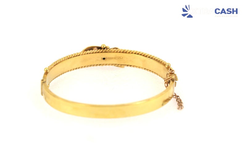 9ct Yellow Gold, Ruby and Diamond Bangle Carousel 2