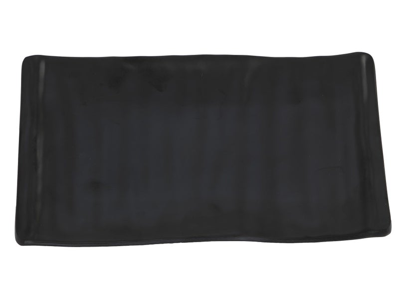 24.5cm Rectangular Black Platter - Melamine Serving Plate Carousel 4