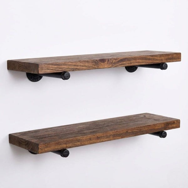2 Pack Industrial Floating Wall Shelves 60CM Carousel 1