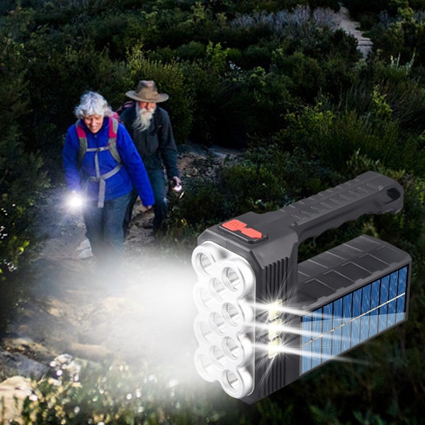 LED Camping Lantern Rechargeable With Solar Panel Charging,, 4 Light Modes, Carousel 2