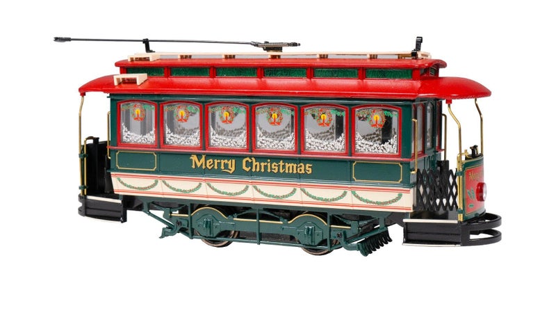Bachmann Streetcar Merry Christmas. On30Scale Carousel 1