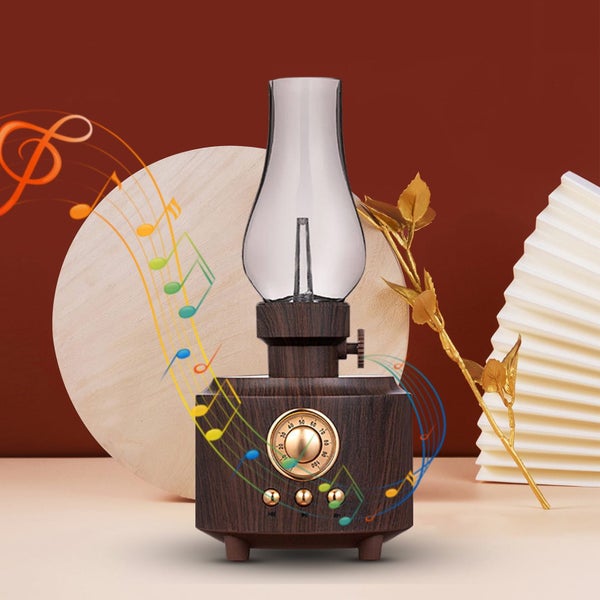 Kerosene Lamp Bluetooth Audio Vintage FM Wireless Radio Plug-in Outdoor Nig Carousel 7