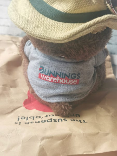 Collectible bunnings mini bear, opened Carousel 2