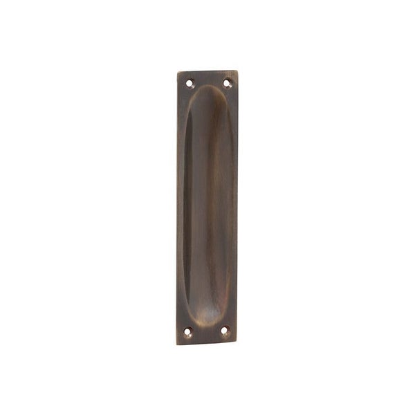 Tradco Flush Pull Antique Brass 32x140mm 2348 Carousel 1
