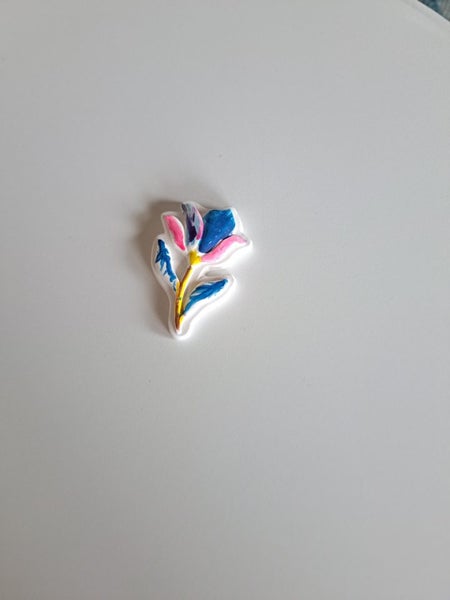 Painted clay peice Carousel 1