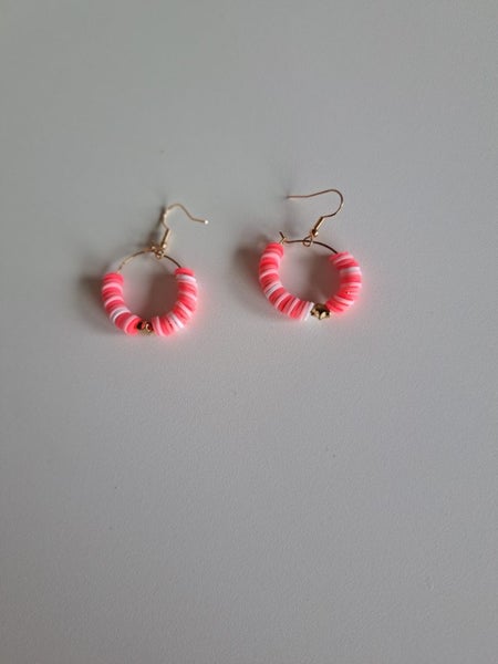 Clay bead earrings Carousel 1