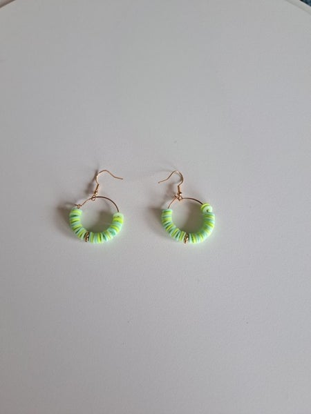 Clay bead earrings Carousel 1