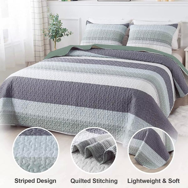Styleforhome Ethereal Quilted Bedspread And Pillowcases Set: Dreamy Addition To Carousel 2