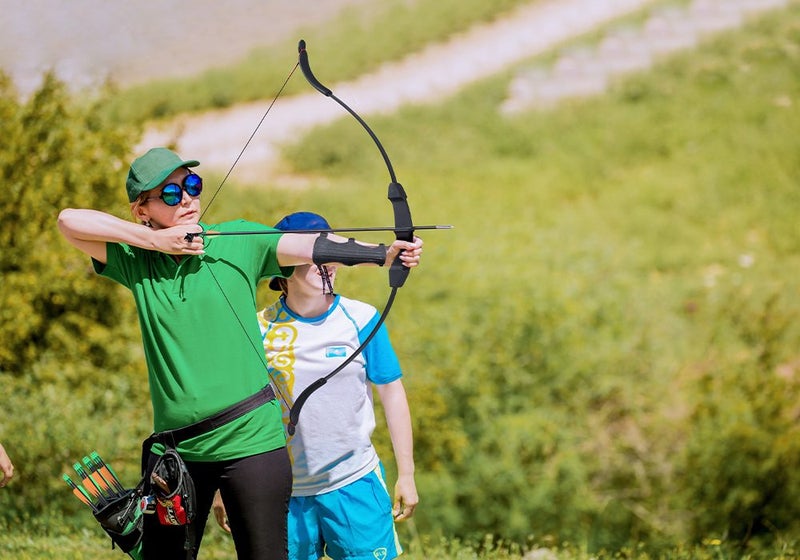 30lbs Recurve Bow Arrow Set Archery Bow Hunting Target Shooting Kit Carousel 1