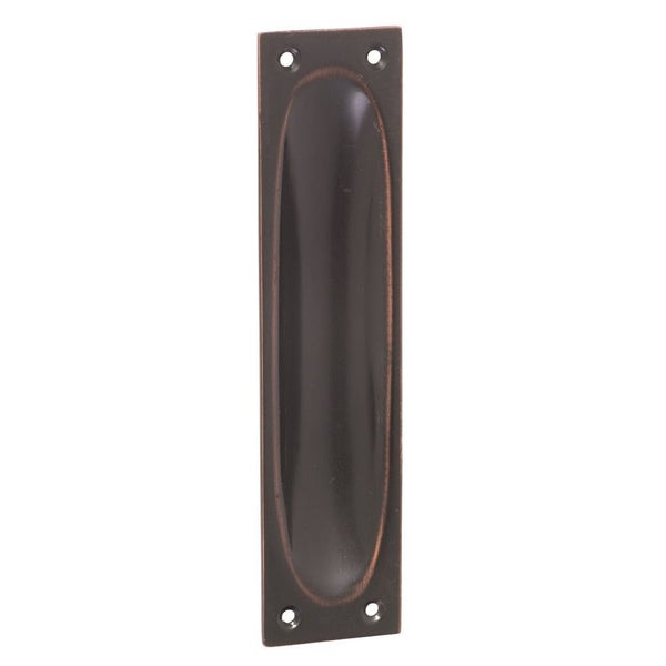 Tradco Flush Pull Antique Copper 32x140mm 1579 Carousel 1
