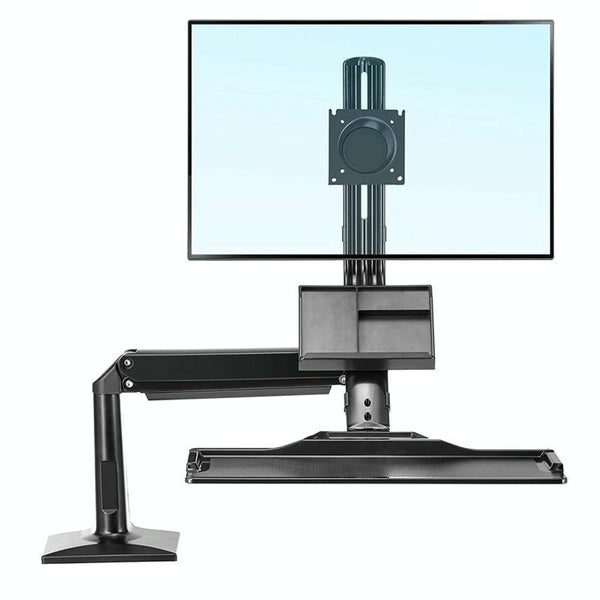 Ergonomic 19 27 Inch Monitor Holder With Foldable Keyboard Tray Full Motion Sit Carousel 1