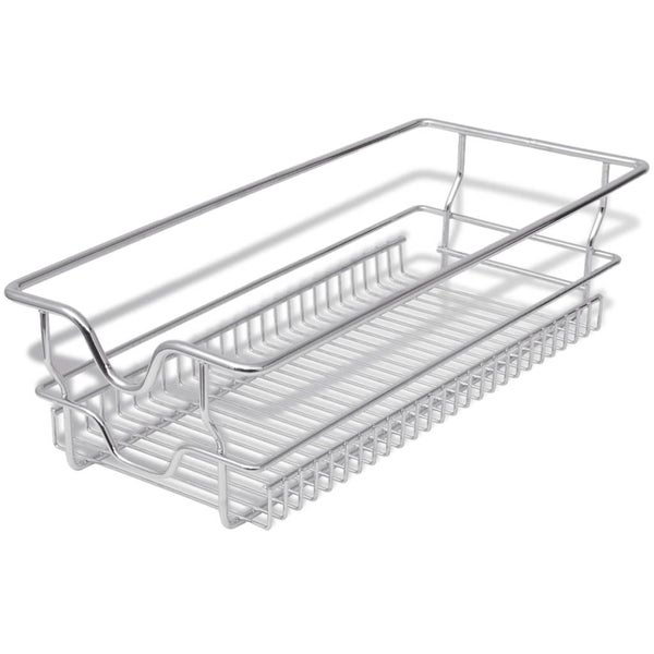 Vidaxl Pull Out Wire Baskets 2 Pcs Silver 300 Mm Carousel 1