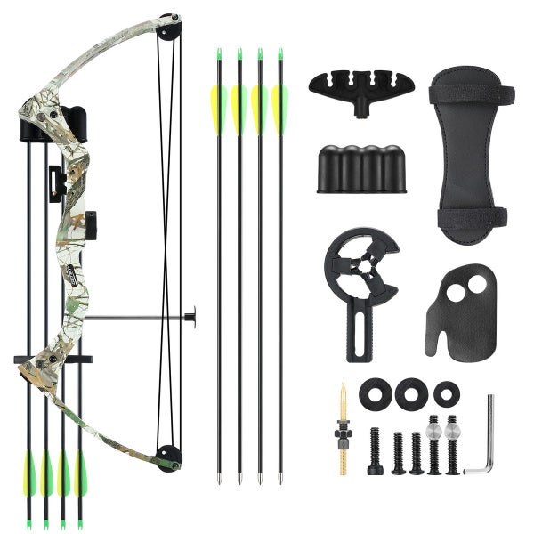 15-20lbs Compound Bow Arrow Set Archery Sports Hunting Target Shooting Equipment Carousel 13