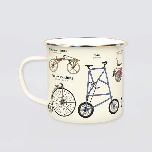 Enamel Mug - 'Bikes' Carousel 1