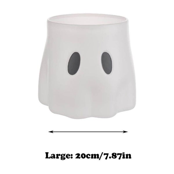 Glow in The Dark Ghost Planter Bucket - Halloween Decor Indoor/Outdoor with Carousel 8