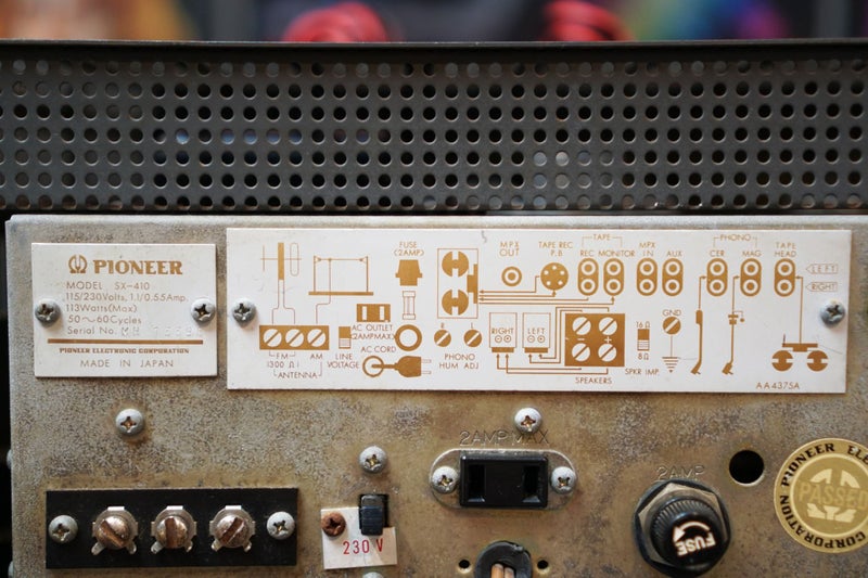 Pioneer SX-410 Vintage Vacuum Tube Amplifier & Receiver Made in Japan Carousel 12