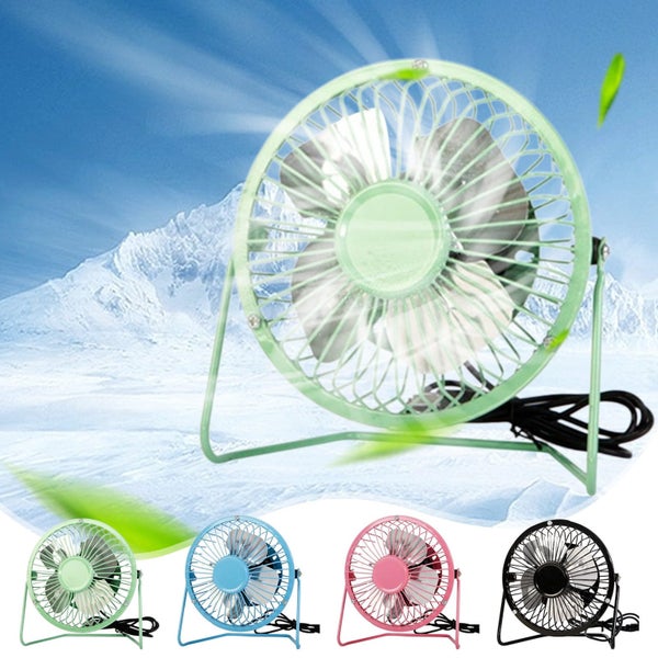 6"/8" Mini High-Velocity Personal Desk Fan, 4 Blades, Adjustable 360?a Head Carousel 1