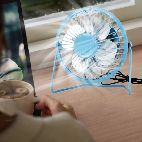 6"/8" Mini High-Velocity Personal Desk Fan, 4 Blades, Adjustable 360?a Head Carousel 2
