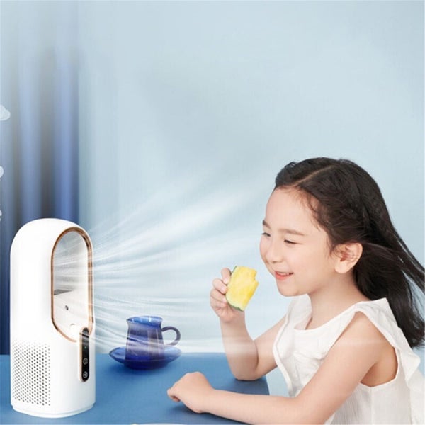 USB Leafless Fan Household Dormitory Office Desktop Humidification Fan USB Carousel 1