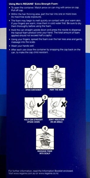 Regaine Men's Extra Strength Foam Carousel 4