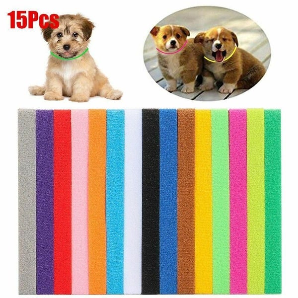 15pcs Puppy Whelping Identification Collars Carousel 1