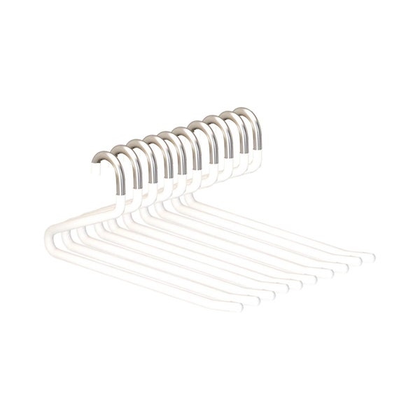 Stainless Steel Z-Shaped Trouser Hangers - 10-Pack Non-Slip Closet Organize Carousel 2