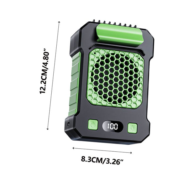 Outdoor Waist Mounted Fan With High Wind Power Long Neck Mounted Fan Portab Carousel 3