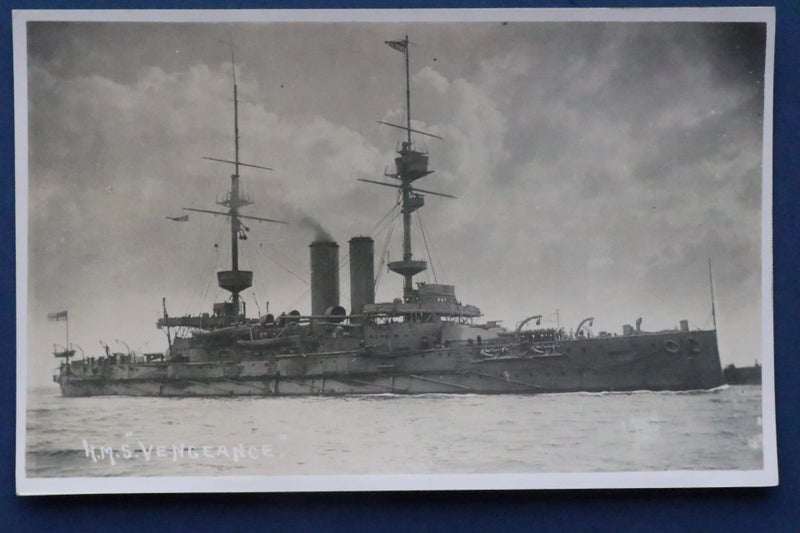 HMS Vengeance: British warship postcard Carousel 1