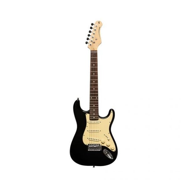 Stagg Standard Series Strat 3/4 - Black (STA-SES-30-BK-3-4) Carousel 1