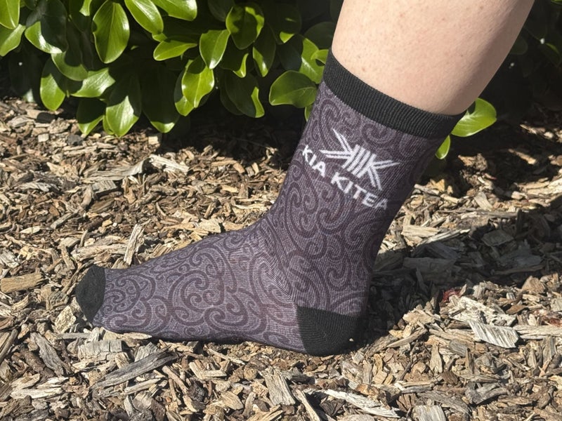 Kia Kitea Socks - Pango/Black Carousel 2