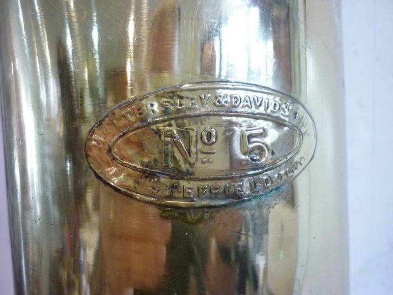 BRASS FIRE EXTINGUISHER c1918. RARE " DAVIDSON" No5 Carousel 2