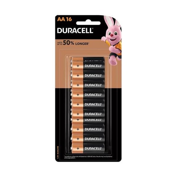Duracell Alkaline AA Battery Pack of 16 (DU02216NZ) Carousel 1