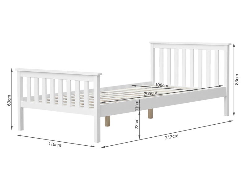 Wooden KING SINGLE Bed Carousel 6