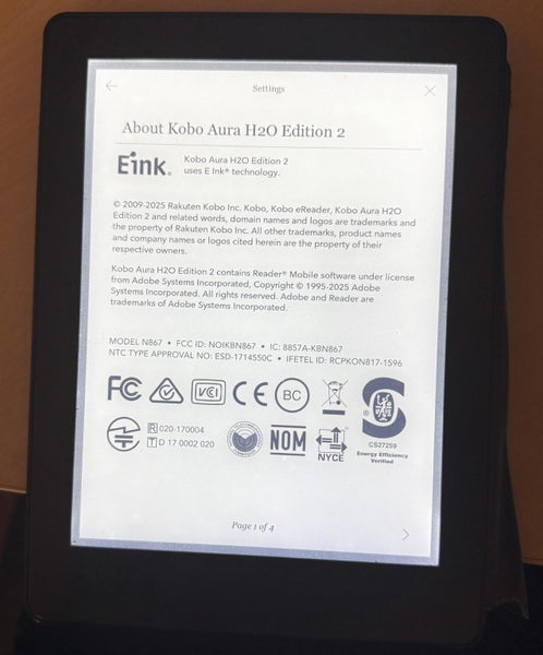 Kobo Aura H2O Edition 2 (2017 8 GB) Carousel 2