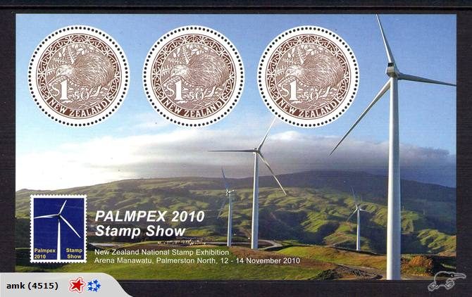 3252. NZ - 2010 Palmpex/Round Kiwi Minisheet - UHM Carousel 1