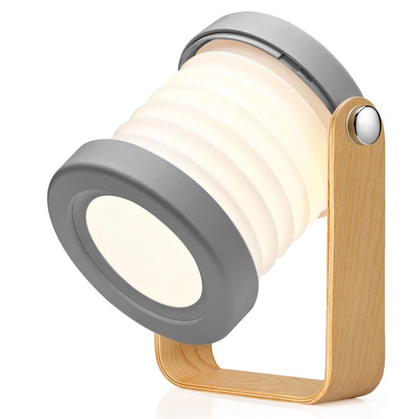 Foldable Table Lamp, Portable Folding Telescopic Night Light, Wooden Handle Carousel 1