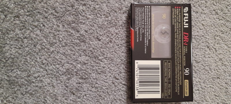 Buy 1 or many more! Fuji DR-I 90 mins Extraslim Blank Cassette Tape (sealed/new) Carousel 6
