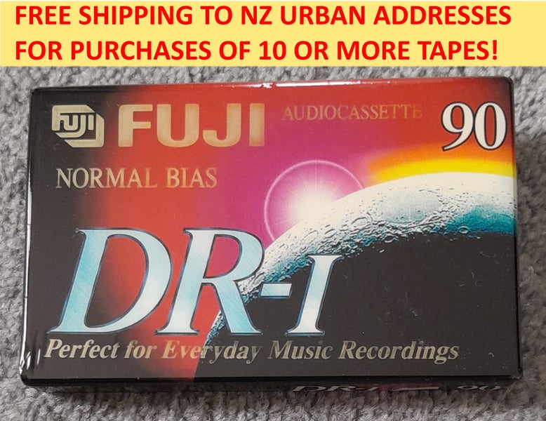 Buy 1 or many more! Fuji DR-I 90 mins Extraslim Blank Cassette Tape (sealed/new) Carousel 1