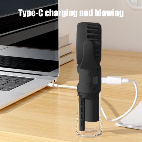 Portable Misting Fan USB Rechargeable Refrigeration Conditioner 4-speed Air Carousel 8