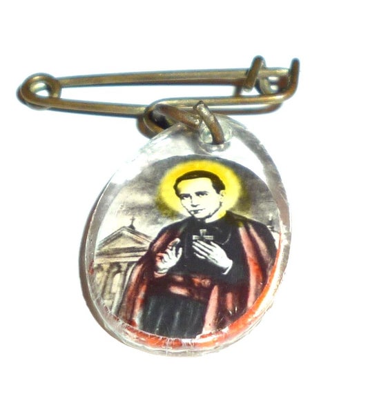 VINTAGE RELIGIOUS MINIATURE PIN ST JOHN NEWMANN Carousel 1