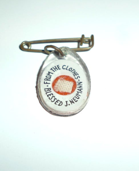 VINTAGE RELIGIOUS MINIATURE PIN ST JOHN NEWMANN Carousel 2